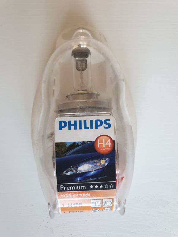 Coffret ampoules Philips H4 Premium Vision +30% - Équipement auto