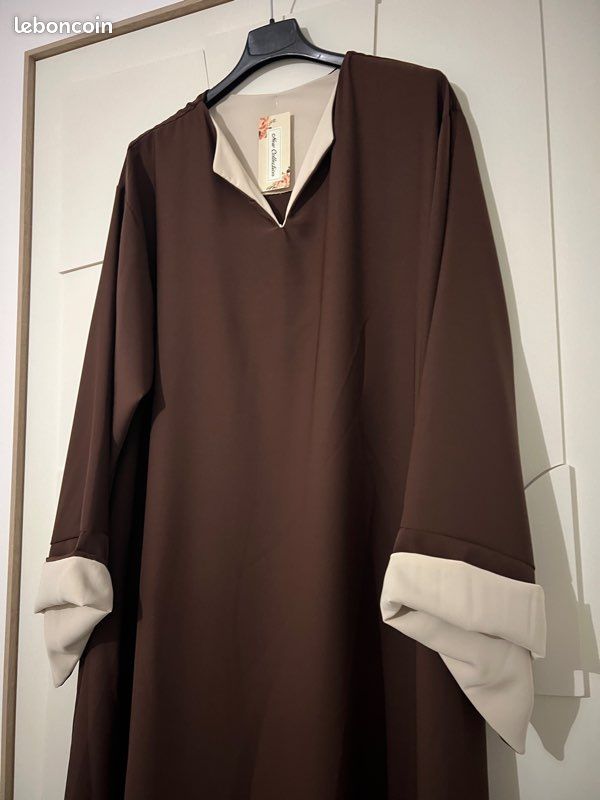 Robe longue marron (image 1)
