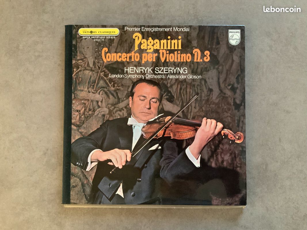 Vinyle 33T Paganini - Henryk Szeryng, London Symphony Orchestra : Alexander Gibson Concerto Per Violino N. 3 (Premier Enregistrement Mondial) 1971 (image 1)