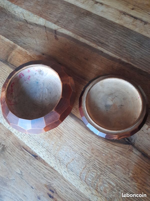 Coffret à bijoux en bois et cuir (image 3)