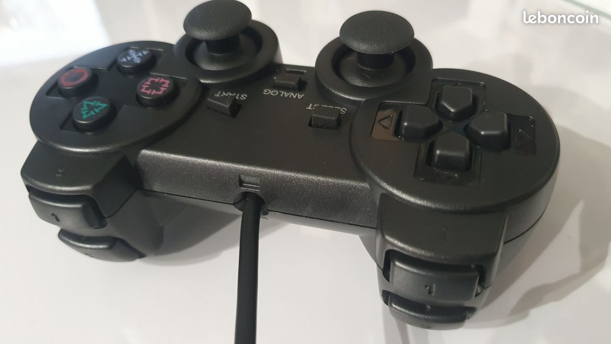 Manette playstation 2 générique noire NEUVE (image 3)