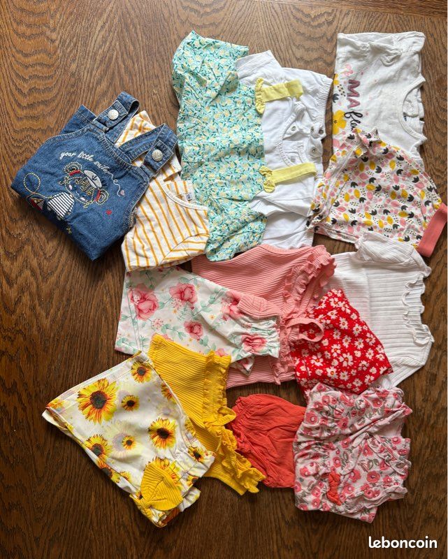 Lot de vêtements fille 12 mois 121 pièces (image 10)
