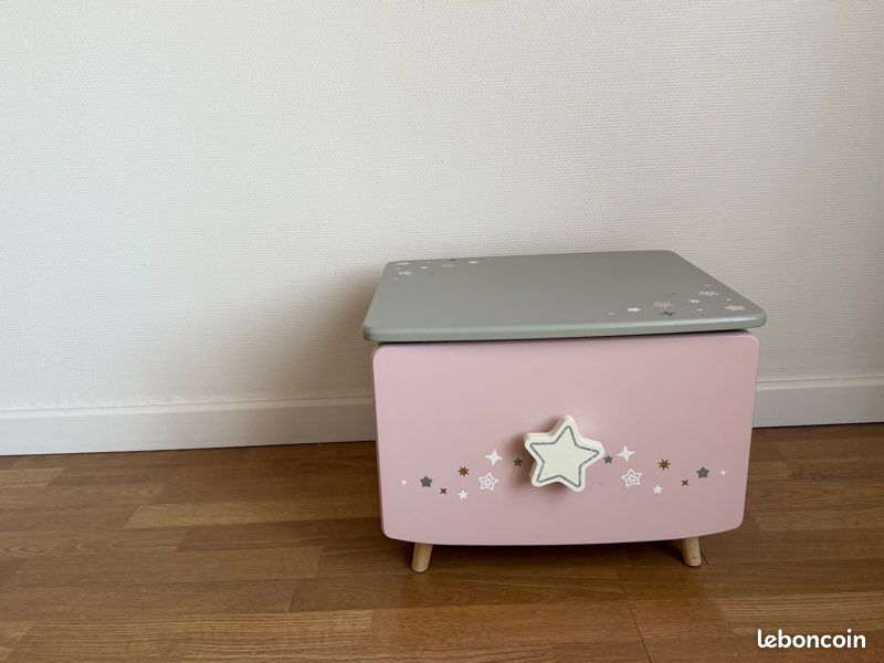 Table de chevet chambre enfant fille (image 4)