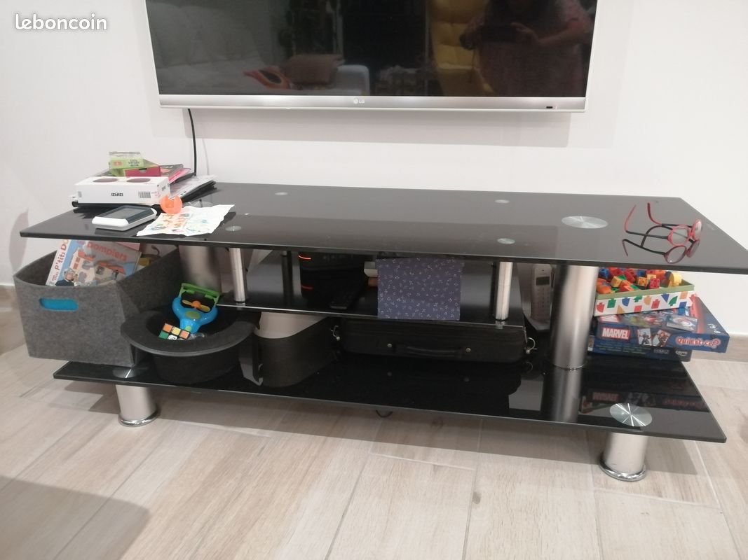 Meuble tv verre trempé (image 2)