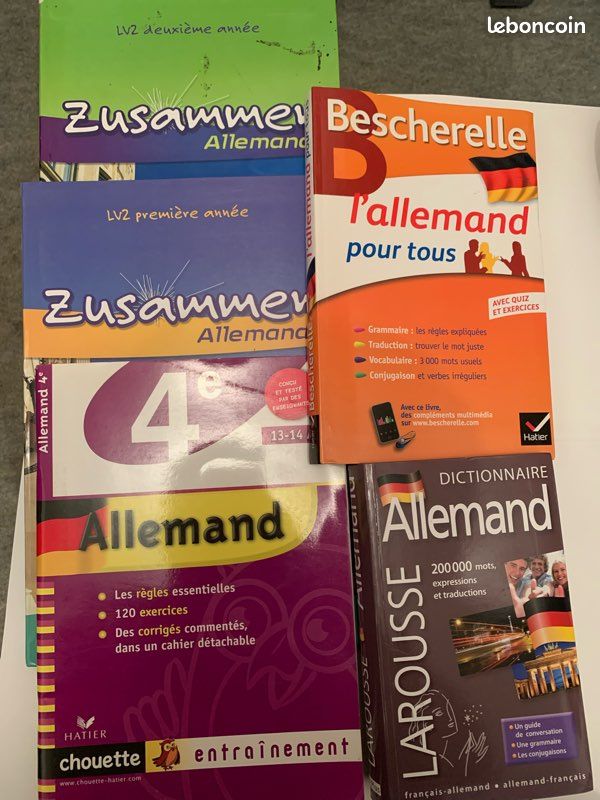 Livres d’allemand, les 2 premiers comme neufs (image 1)