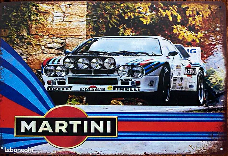 PLAQUE MÉTAL RALLYE groupe b 30X20 CM