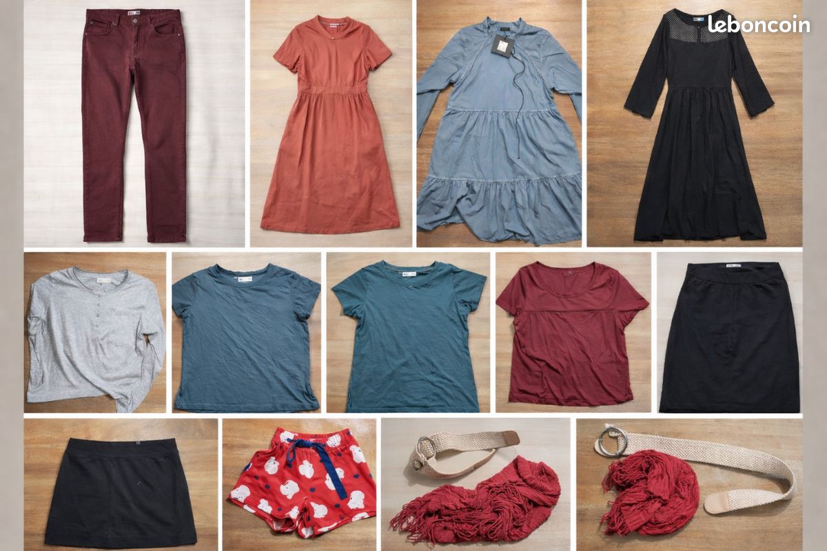 Lot de 10 vêtements femme taille 46-48 (adé92) - Vêtements