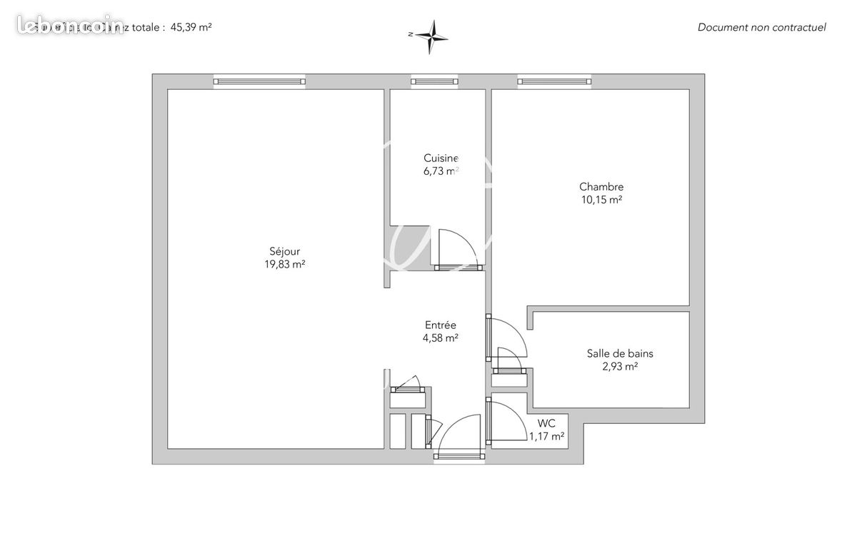 Appartement 2 pièces 45 m² (image 9)