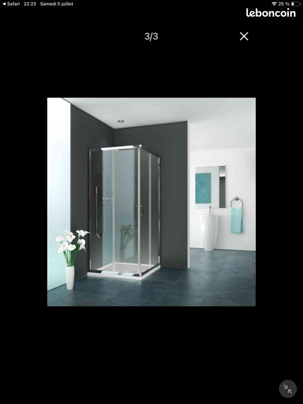 Parois coulissantes Roth d’angle 80/80 neuve (image 1)