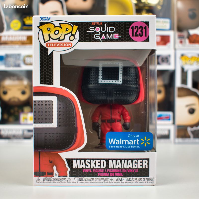Funko Pop El Juego Del Calamar – Manager Con Máscara #1231 Edición Limitada Exclusiva