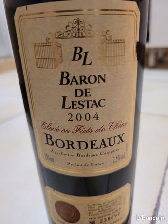 Bordeaux Baron de Lestac 2004 Vins Gastronomie