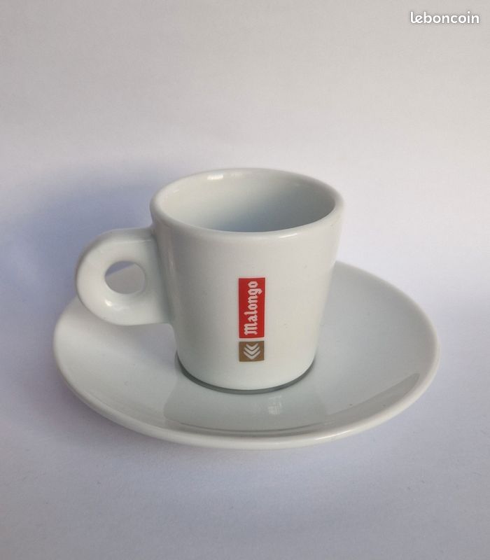 Lot De 6 Grandes Tasses à Café Folliet - Style Bistro, Porcelaine, Motif Nicole Blas