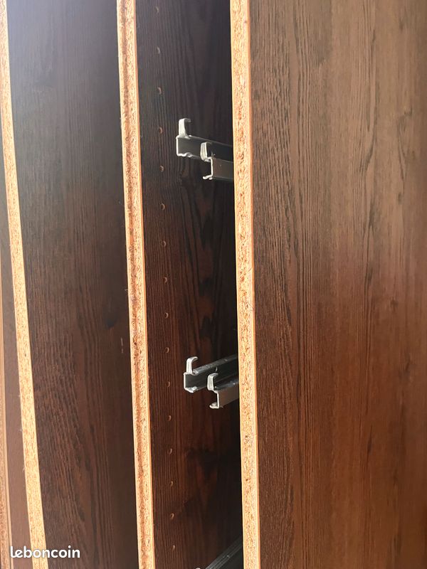 Armoire Ikea Pax Noyer - 3 tiroirs et penderie (image 2)