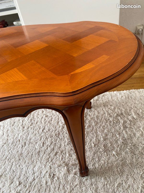 Table basse en bois merisier (image 4)