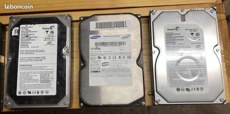 Disque Dur IDE 3,5 Pouces 200 Go - Occasion Testé, Pour PC De Bureau