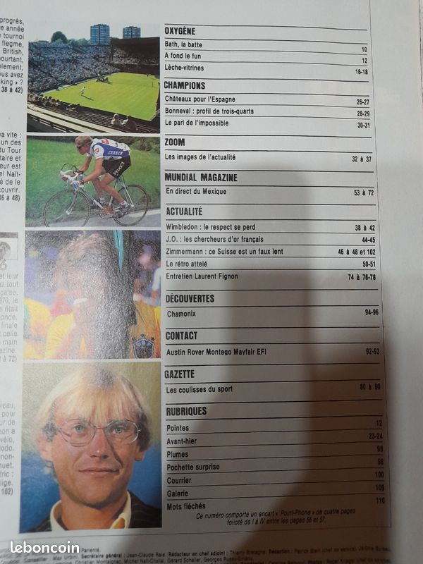 journal l'equipe 09/10/86 FOOTBALL avant FRANCE URSS RACING LES SUMO A PARIS