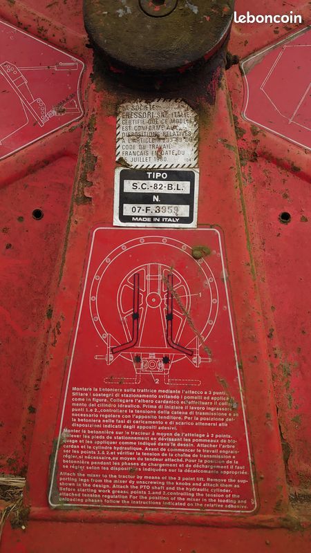 Bétonnière agricole 3 points tracteur (image 3)