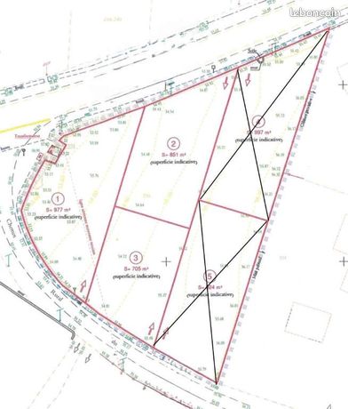 Terrain 851 m² ALLAIRE