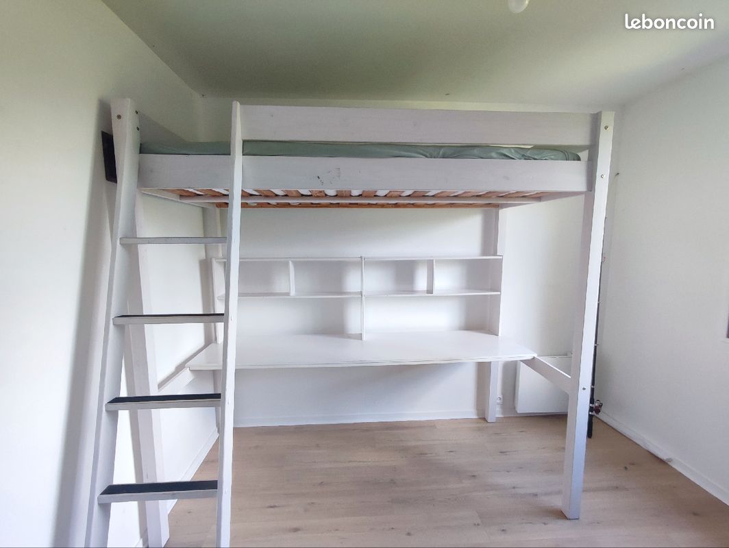 Lit mezzanine bureau (image 1)