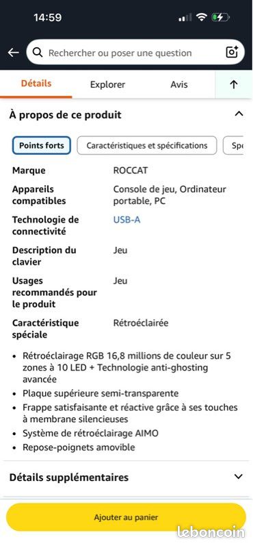 Clavier roccat magma (image 2)