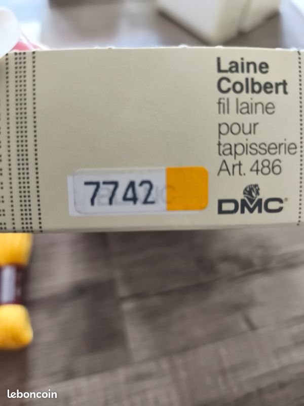 Lot 5 échevettes neuves Laine COLBERT Couleur 7510 DMC art486