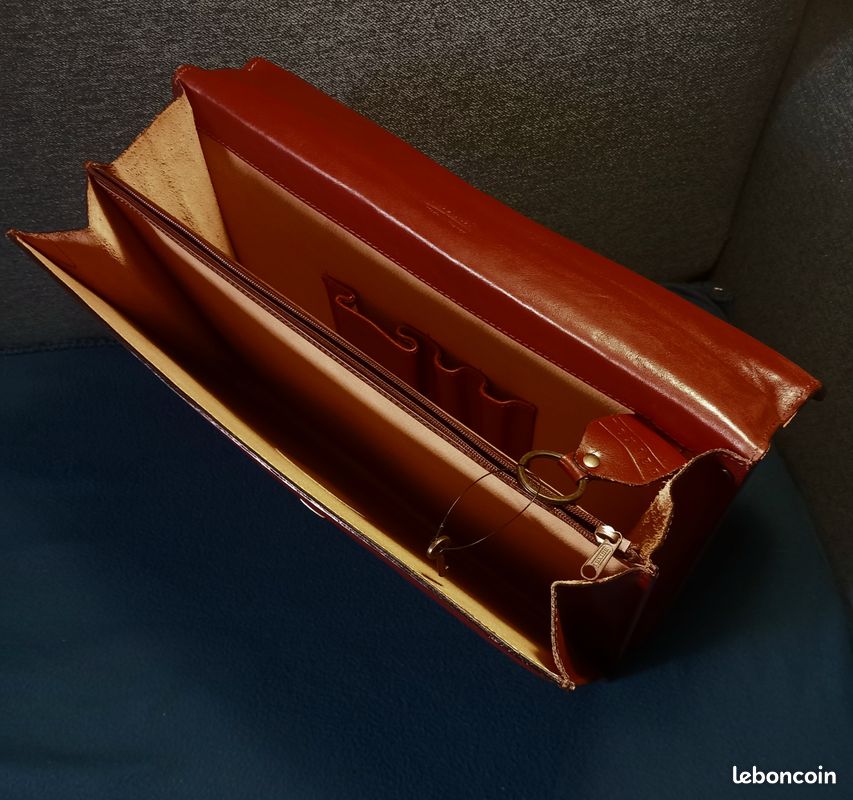 Cartable en cuir vachette marque TEXIER (image 5)