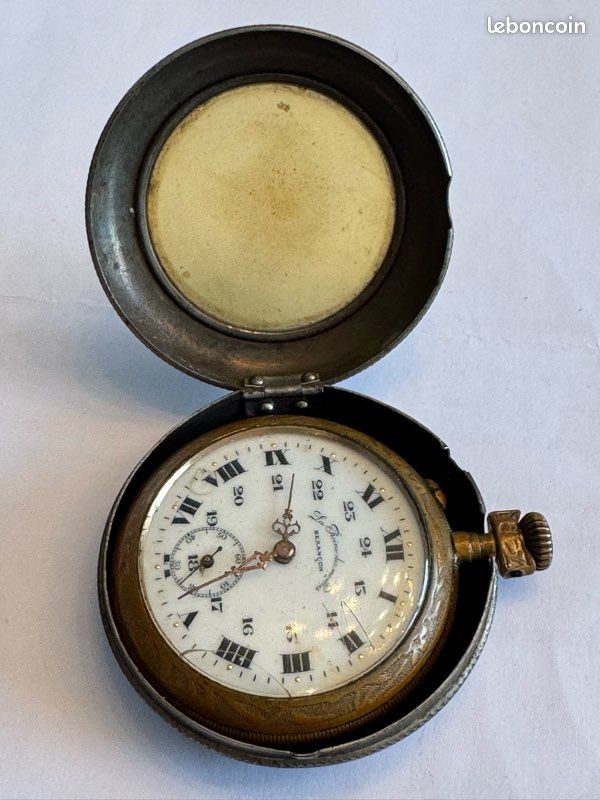Montre Gousset Ancienne Régulateur "La Reine Des Montres" Besançon - Mécanique Manuelle - Occasion