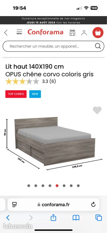 Matelas + sommier (image 6)