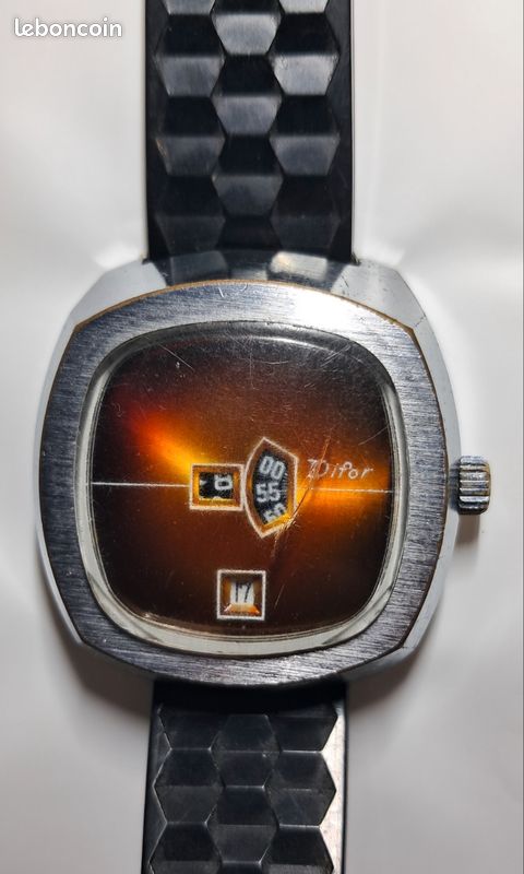 Montre Vintage TOP Mécanique - Mouvement Jeambrun PS31 - Années 1960 - Fonctionne - Occasion