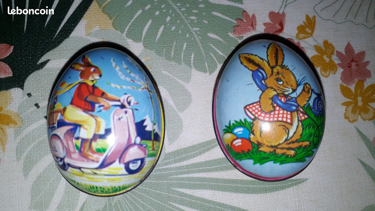 Broche Vintage Avon 1982 - Lapin De Pâques En Violet - Épingle à œuf - Neuf Avec étiquette