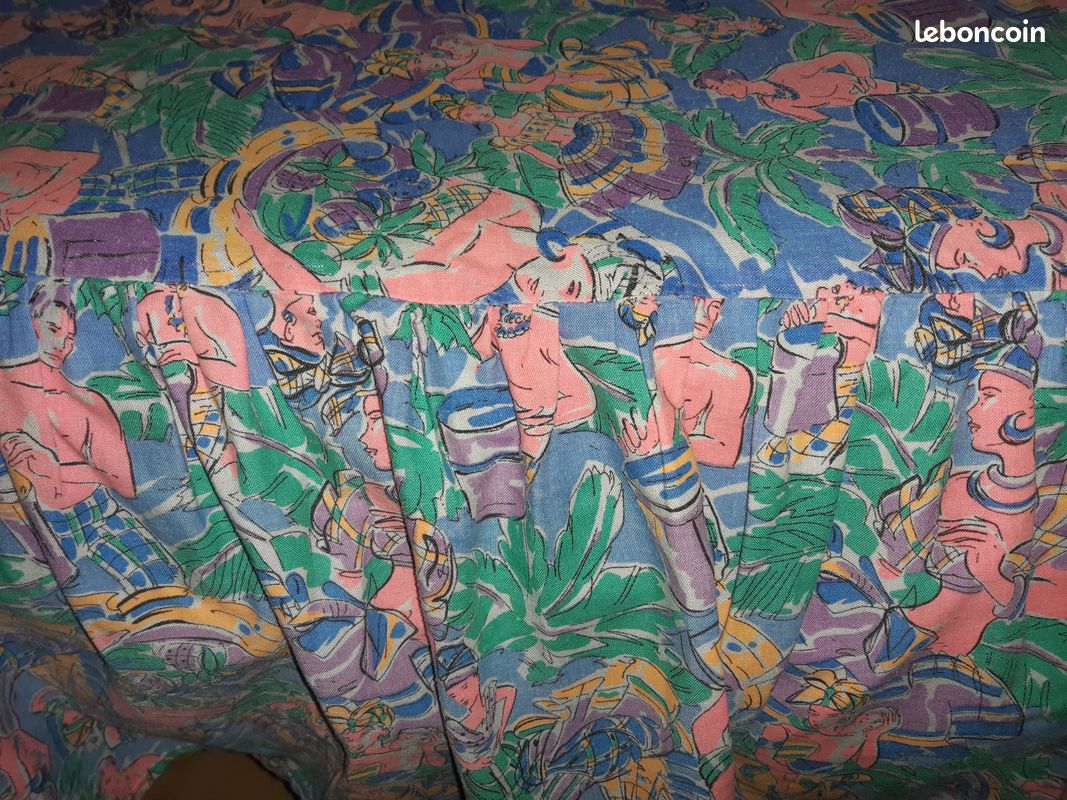 Ensemble drap a volant § coussin (image 2)