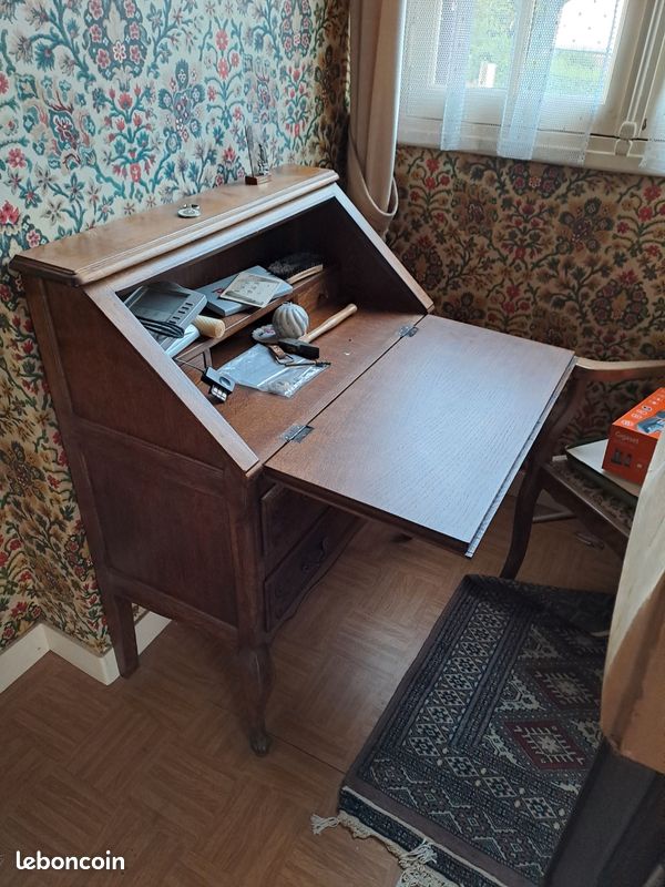 Secrétaire dos d'âne vintage (image 3)