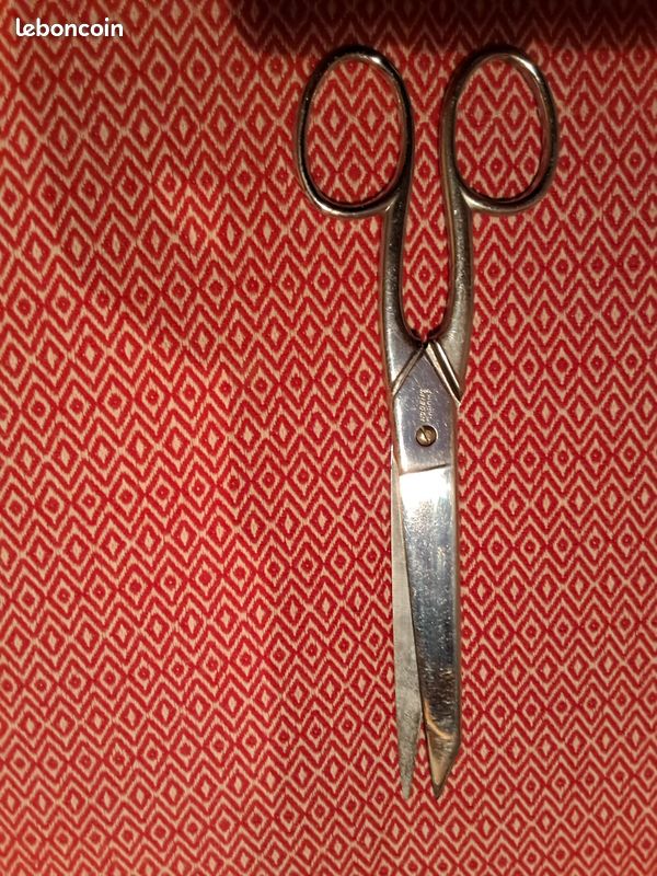 ANCIENNE PAIRE DE Ciseaux A Denuder Fils Electriques Acier Chrome Voir