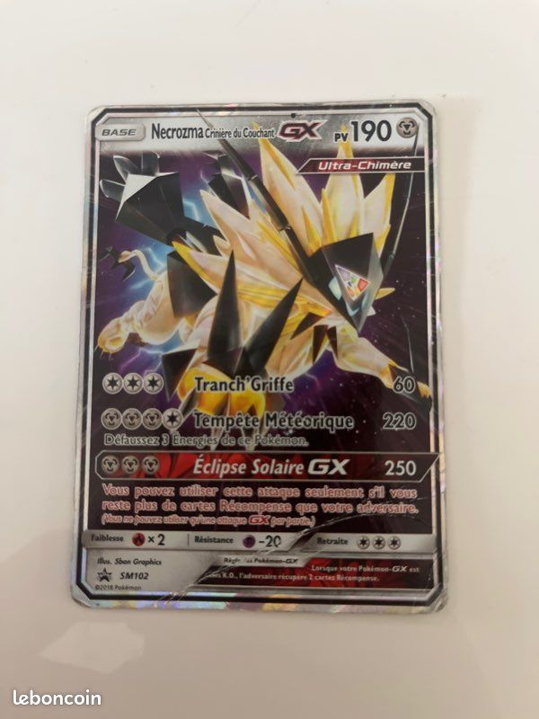 Carte pokémon Necrozma Crinière du Couchant GX (image 1)