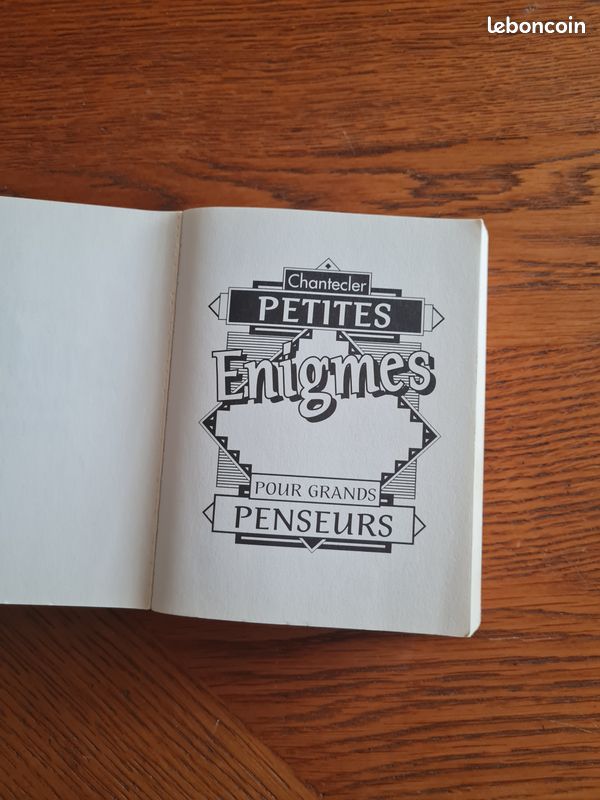 Petites Énigmes Pour Grands Penseurs M Deronne (image 2)