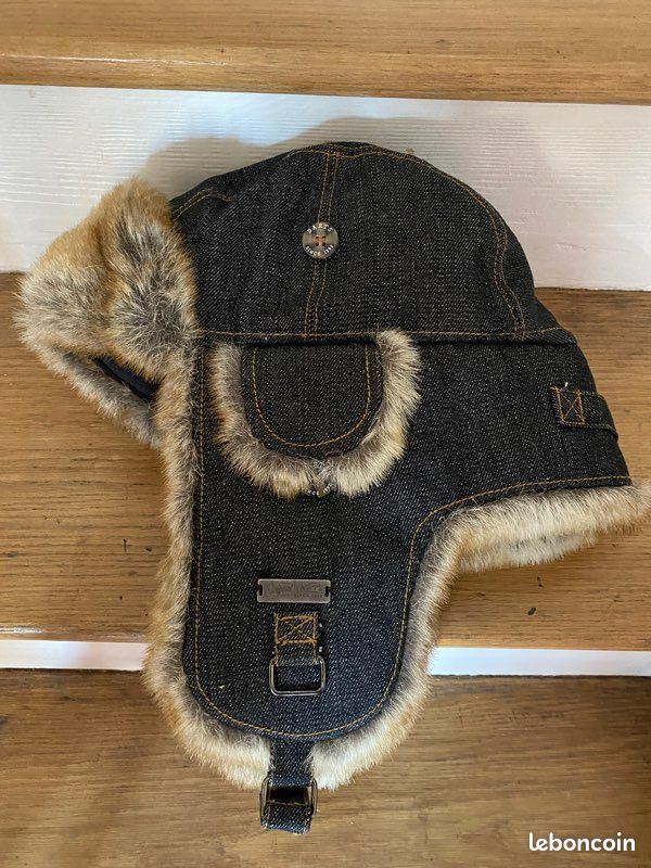 Chapeau chapka Barts laine et jean noir (image 1)