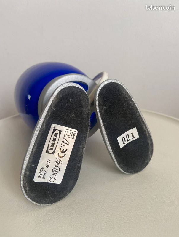 IKEA FJORTON – lampe/veilleuse bleue – design Tatsuo Konno, années 1990 (image 5)