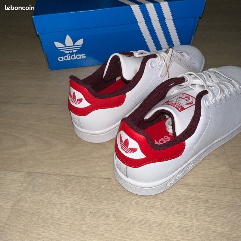 Baskets Stan Smith Rouge 39 Basket Adidas Stan Smith En Cuir