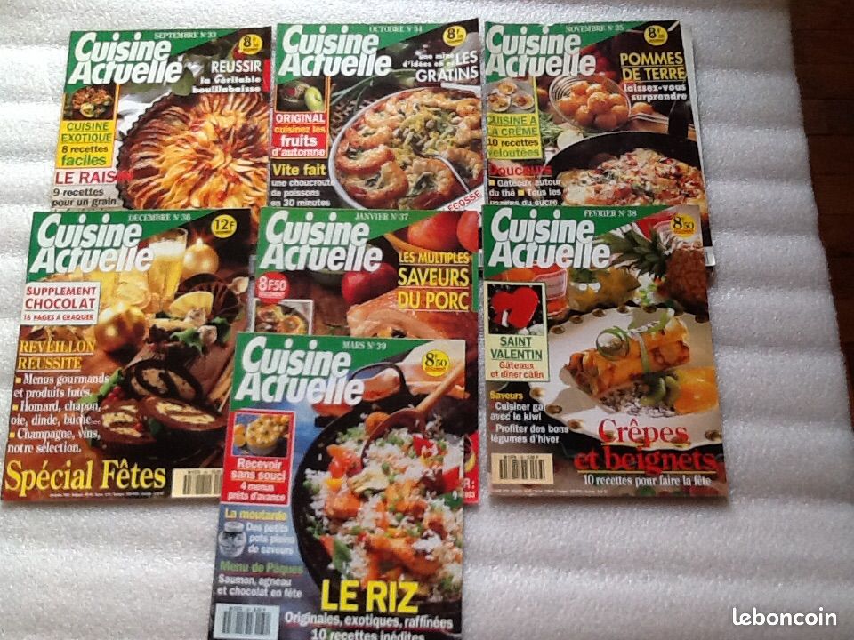 Lot neuf 7nos CUISINE ACTUELLE 1993/Djmark (image 1)