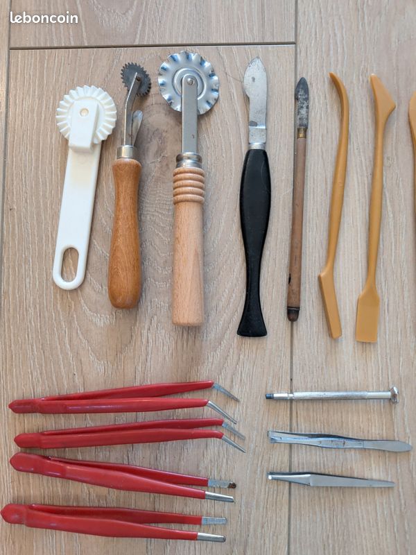 Set De 3 Outils De Sculpture En Bois Et Inox – Stylets à Boule, 14 Cm, Pour Argile, Céramique, Gaufrage