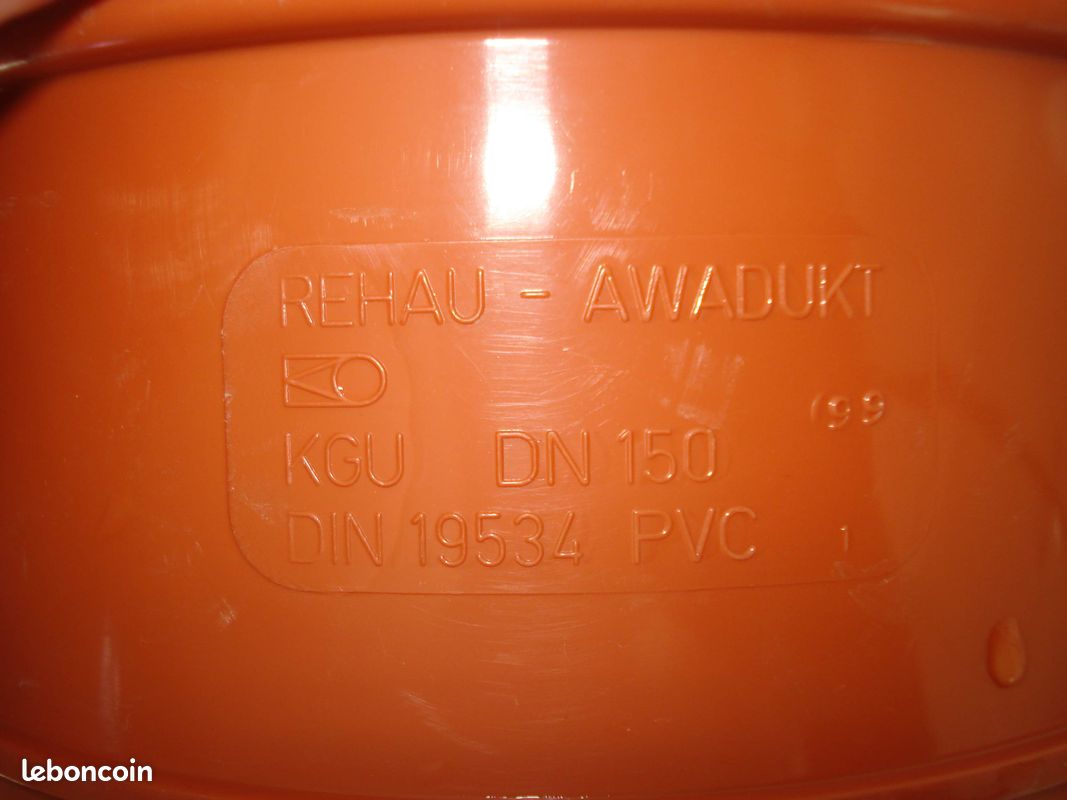 MANCHON et ANGLE 45° évacuation extérieur 150mm orange – Assainissement (image 5)