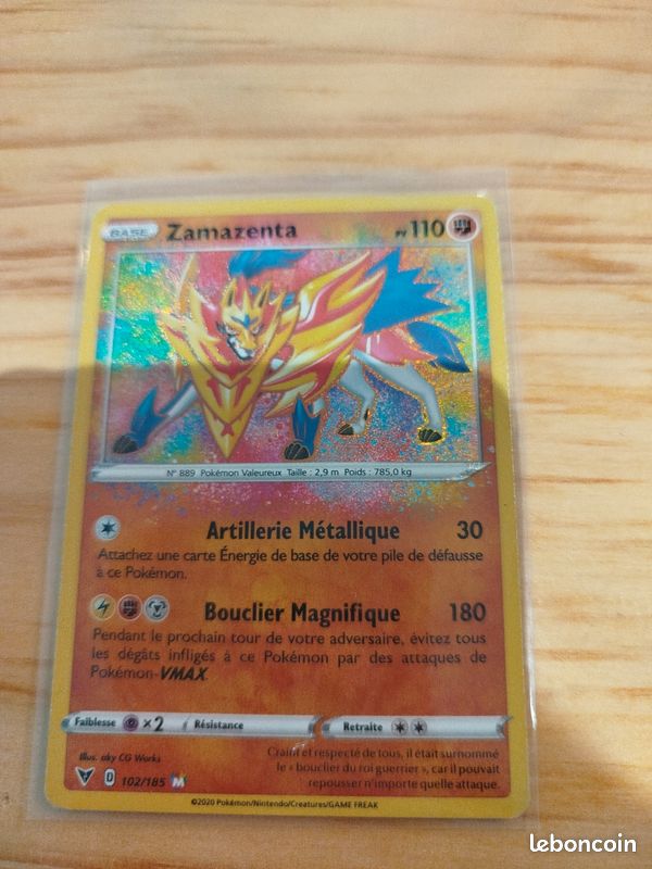 Carte pokémon zamazenta (image 1)