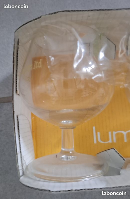 Lot 9 verres cocktail cognac neuf (image 2)