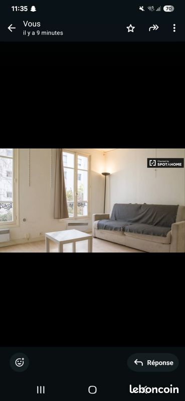 Appartement 1 pièce 19 m² · à Paris · 19 m² · 900 €