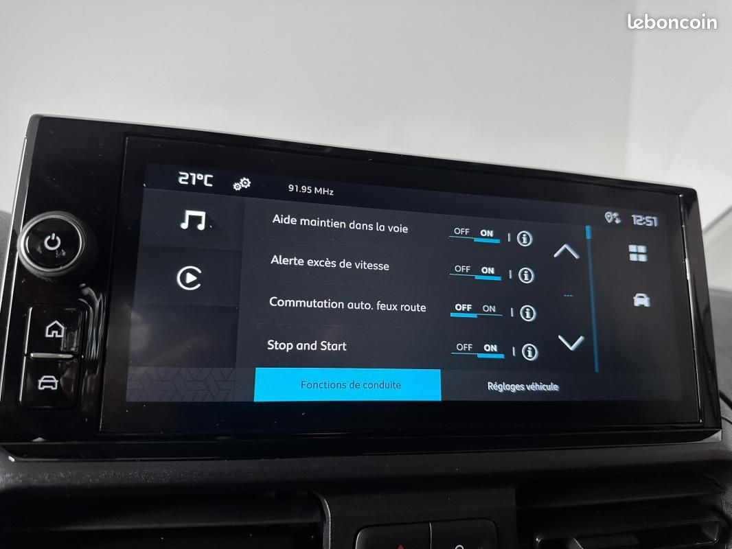 Citroën Berlingo VAN 3PL BLUEHDI 130CH -32% NEUF EAT8 S&S CARPLAY REGUL DAB FULL LED CABINE EXTENSO (image 13)
