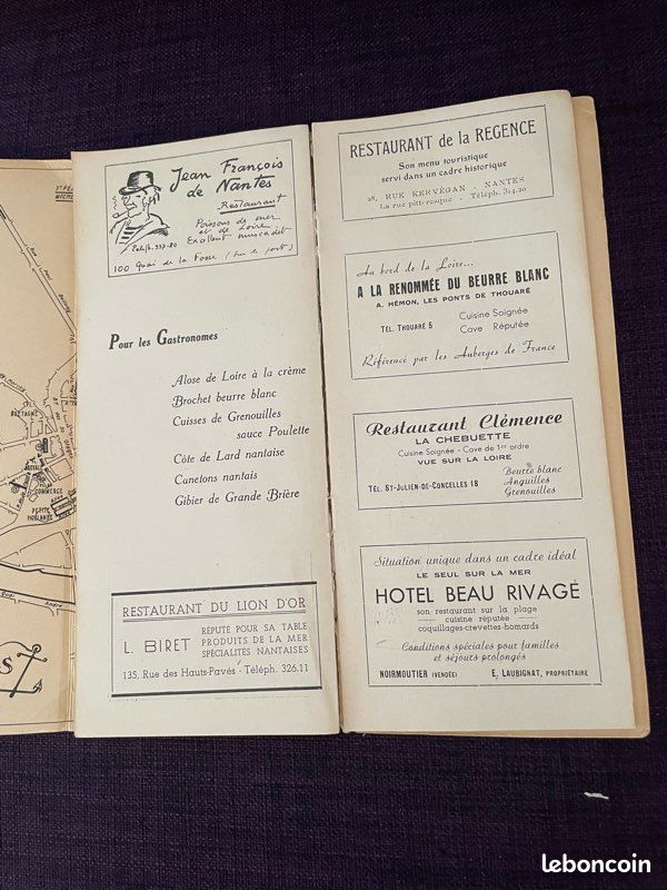 Plan touristique de Nantes 1950 (image 6)