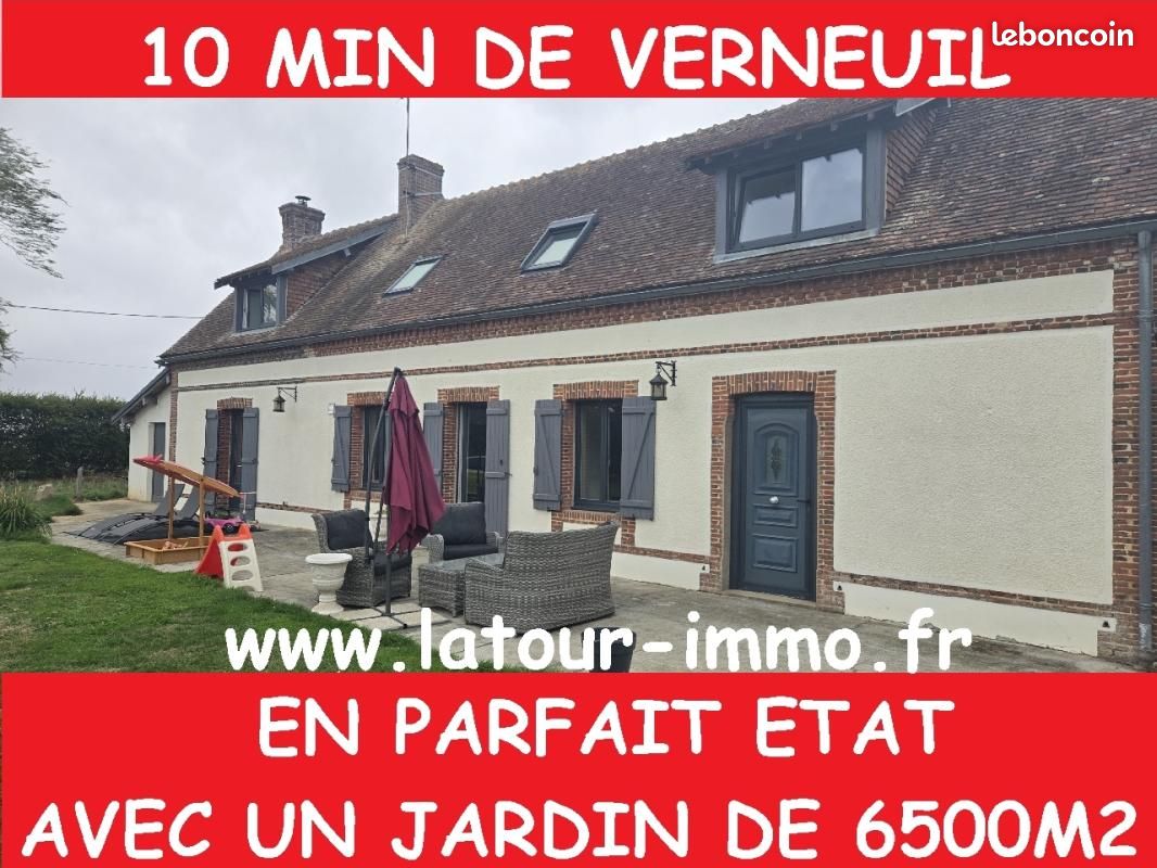 Maison 6 pièces 131 m² · à Verneuil d'Avre Et d'Iton · 131 m² · 280 000 €
