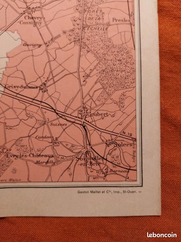 Carte ancienne Paris Banlieue (image 3)