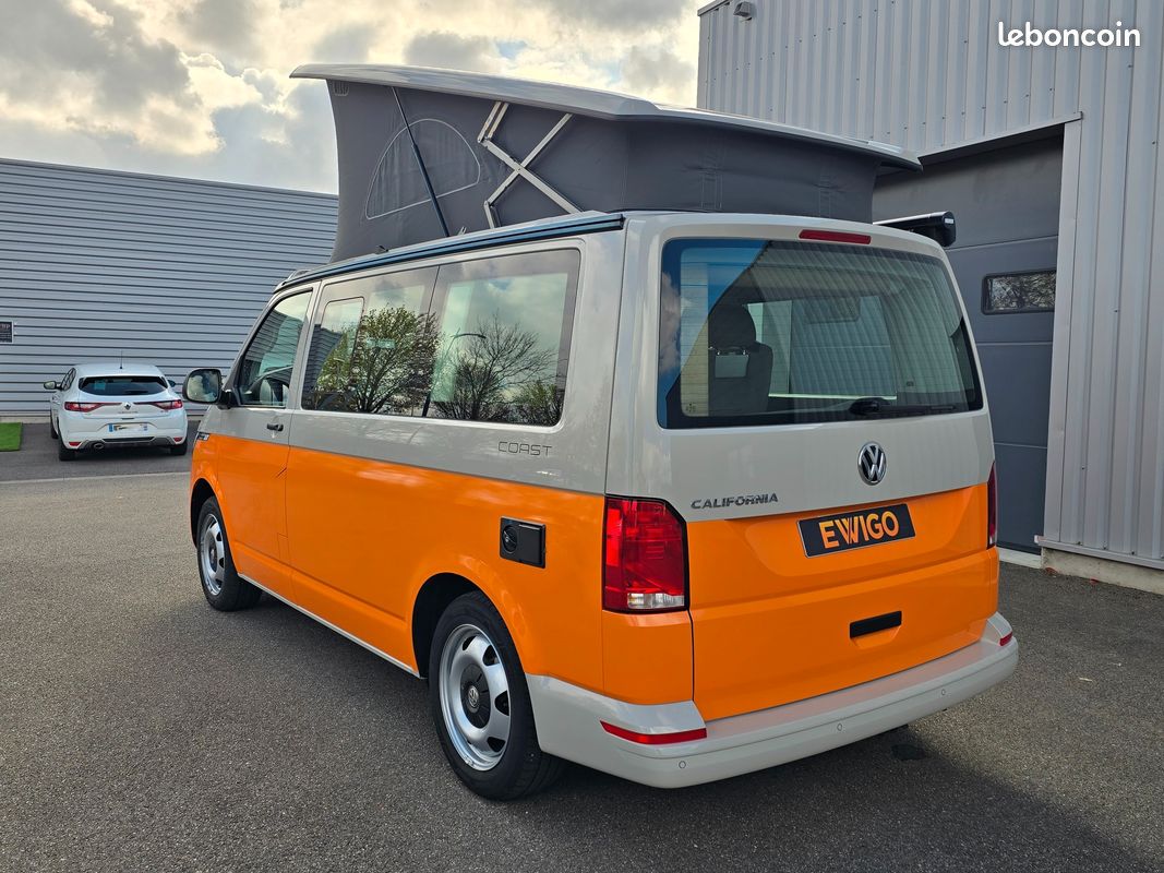 VOLKSWAGEN CALIFORNIA COAST 2.0 TDI150ch DSG CARPLAY/IMMAT FR COVERING ORANGE garantie VW 08/2028 (image 6)