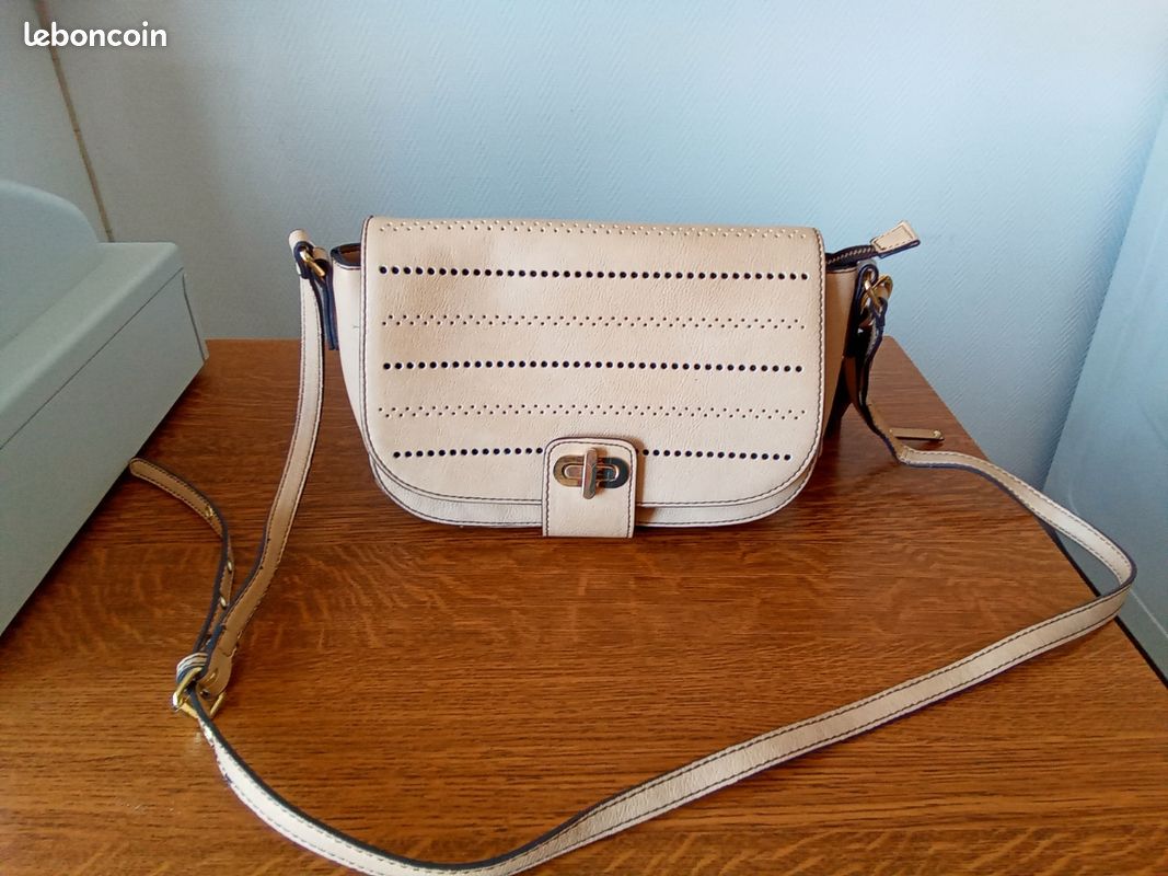 Seconde Main Marque Vintage Galerie Lafayette En Cuir Sac à Main